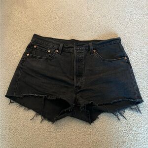 Levi's 501 black shorts